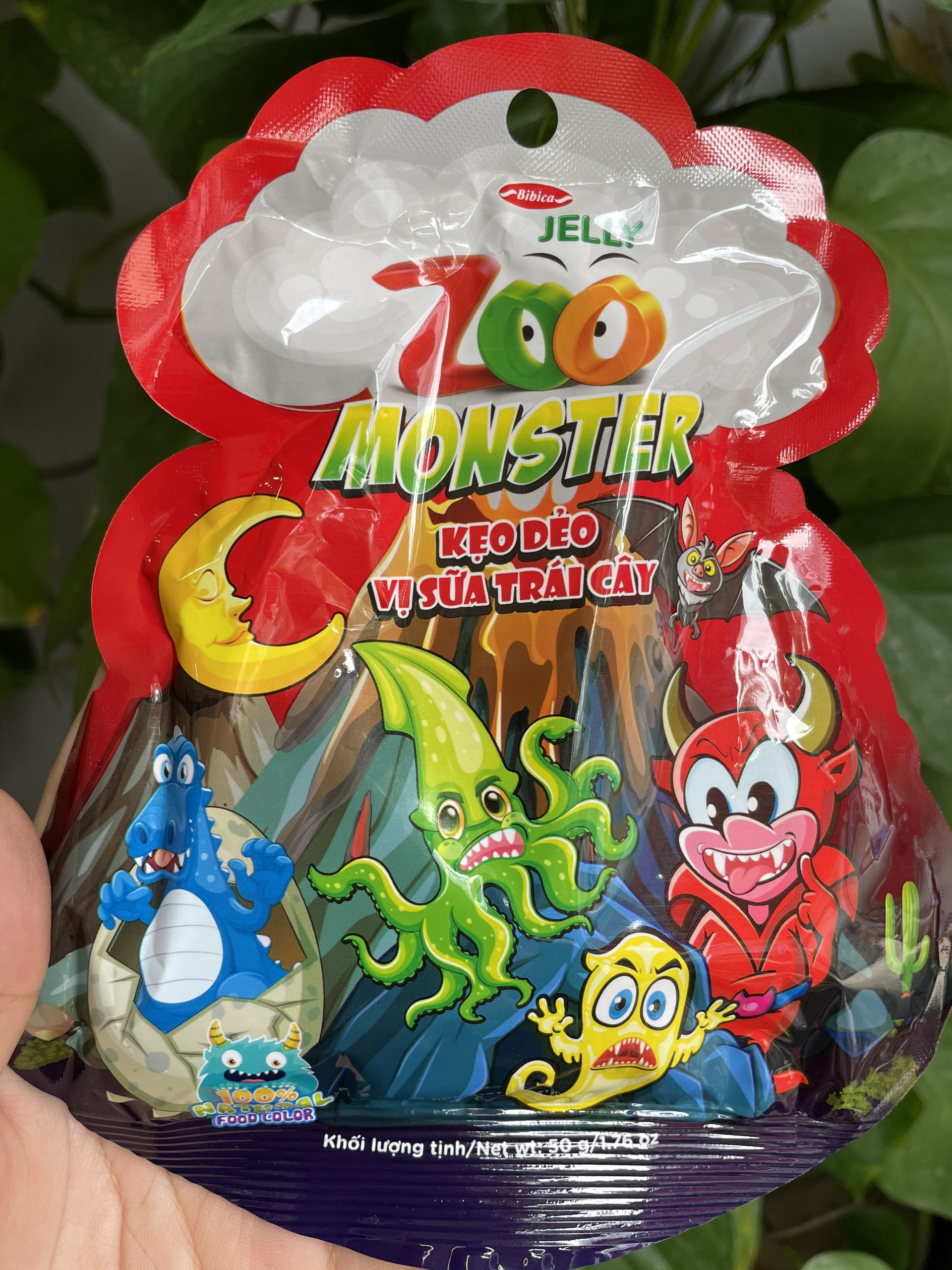 Kẹo Dẻo Zoo Jelly Vị Sữa Trái Cây gói 50g