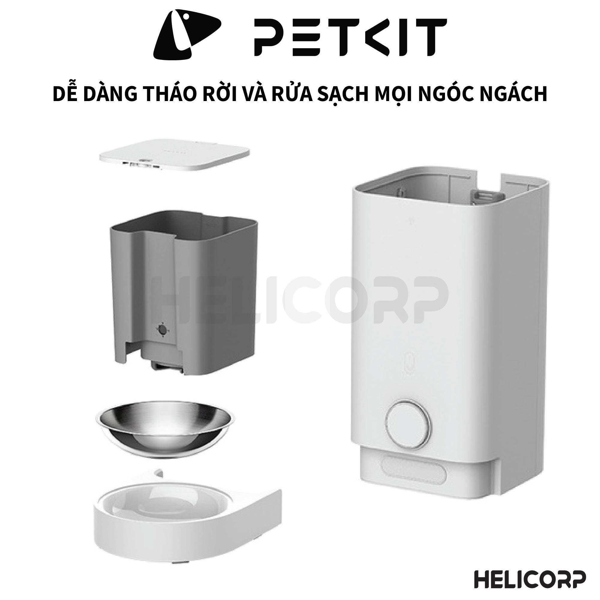Máy ăn cho chó mèo Petkit Fresh Element Mini Pro - HeLiCorp