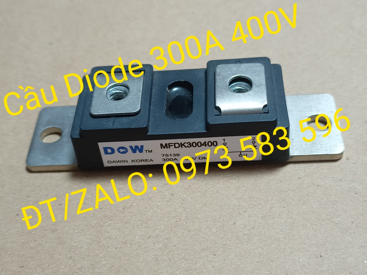 Cầu Diode 300A 400V (Cầu Chỉnh Lưu)