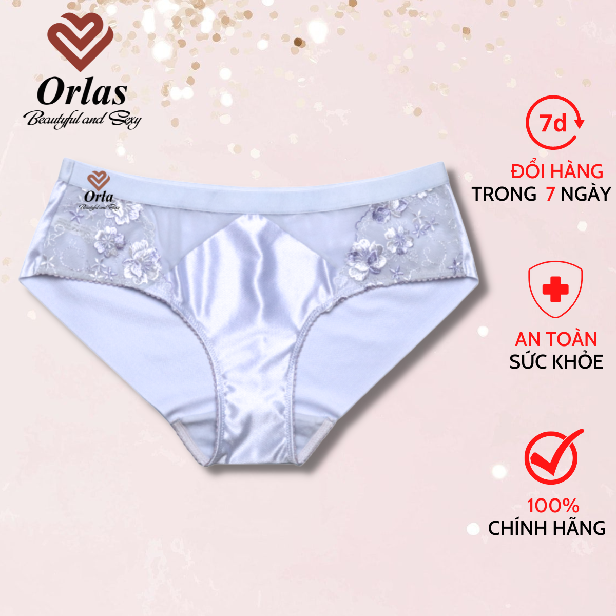 Quần lót nữ Orla phi bóng hem QL02