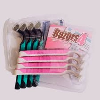 Bộ dao cạo râu 4 cây 3 lưỡi