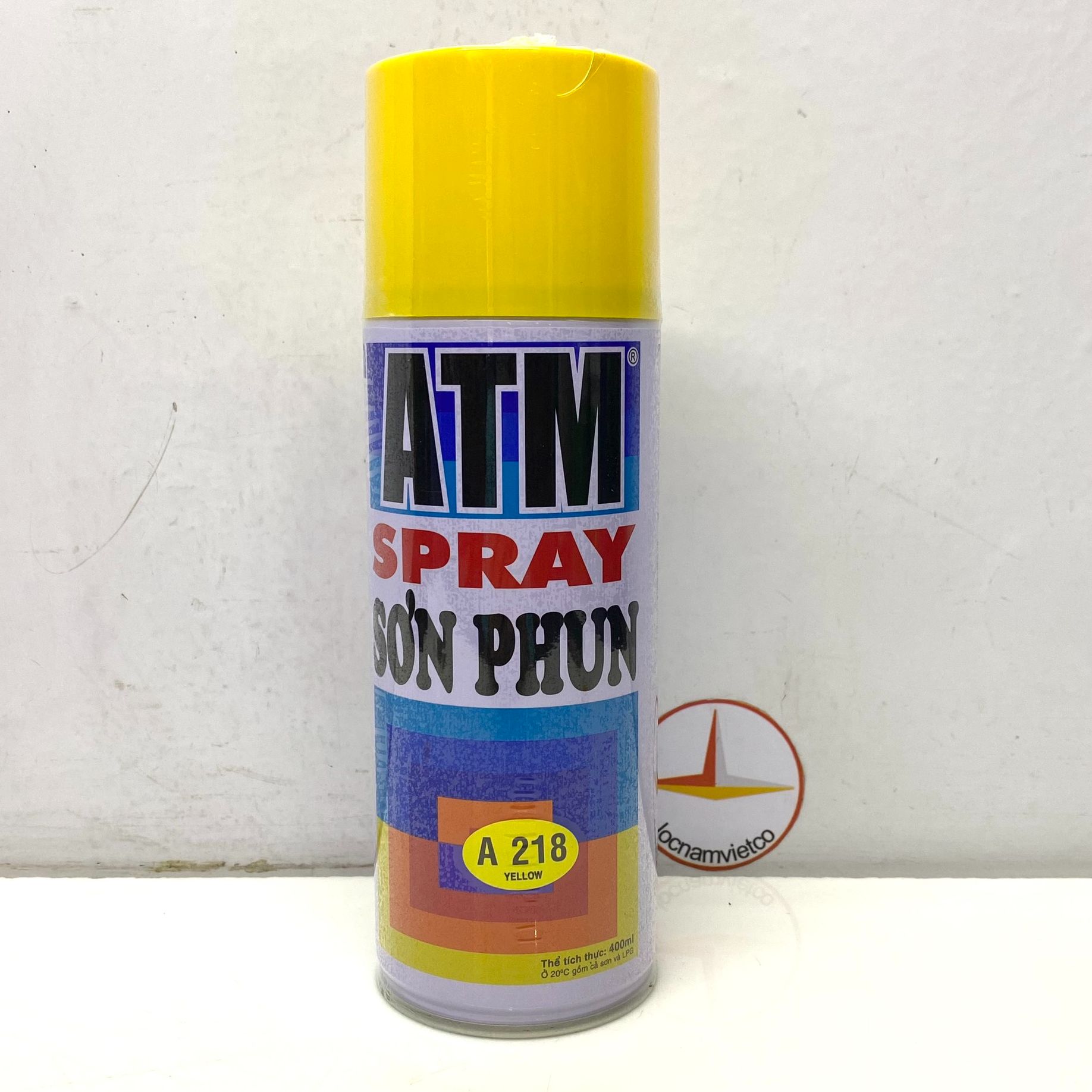 Sơn xịt ATM màu vàng chanh A218