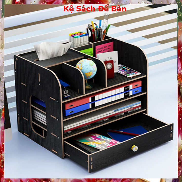 Kệ sách gỗ mini để bàn làm việc
