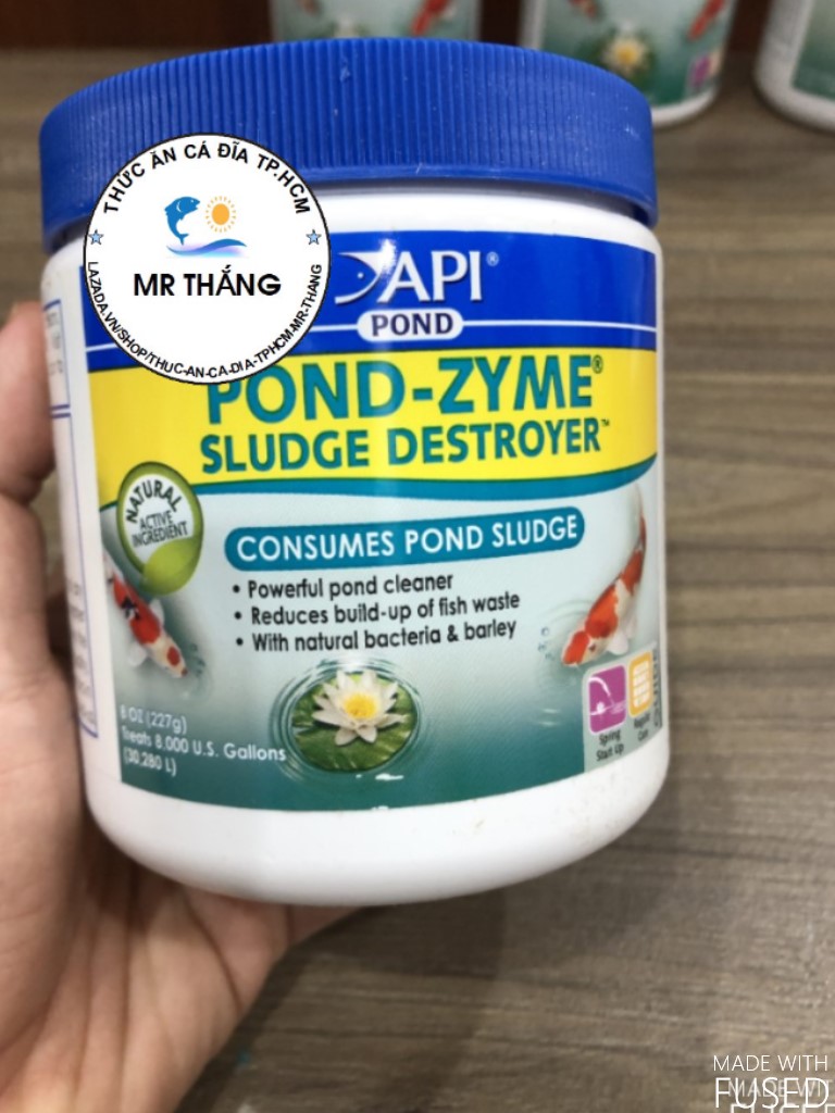 API Pond ZyME (100garm/hộp 272gram/454gram) - Vi s.inh phân giải mùn bã hữu cơ ao, hồ cá