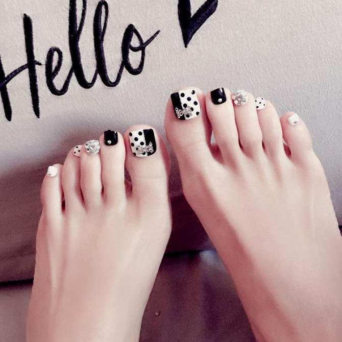 Bộ 24 Móng chân giả ,nail giả , móng giả C3(Tặng kèm keo dán móng)