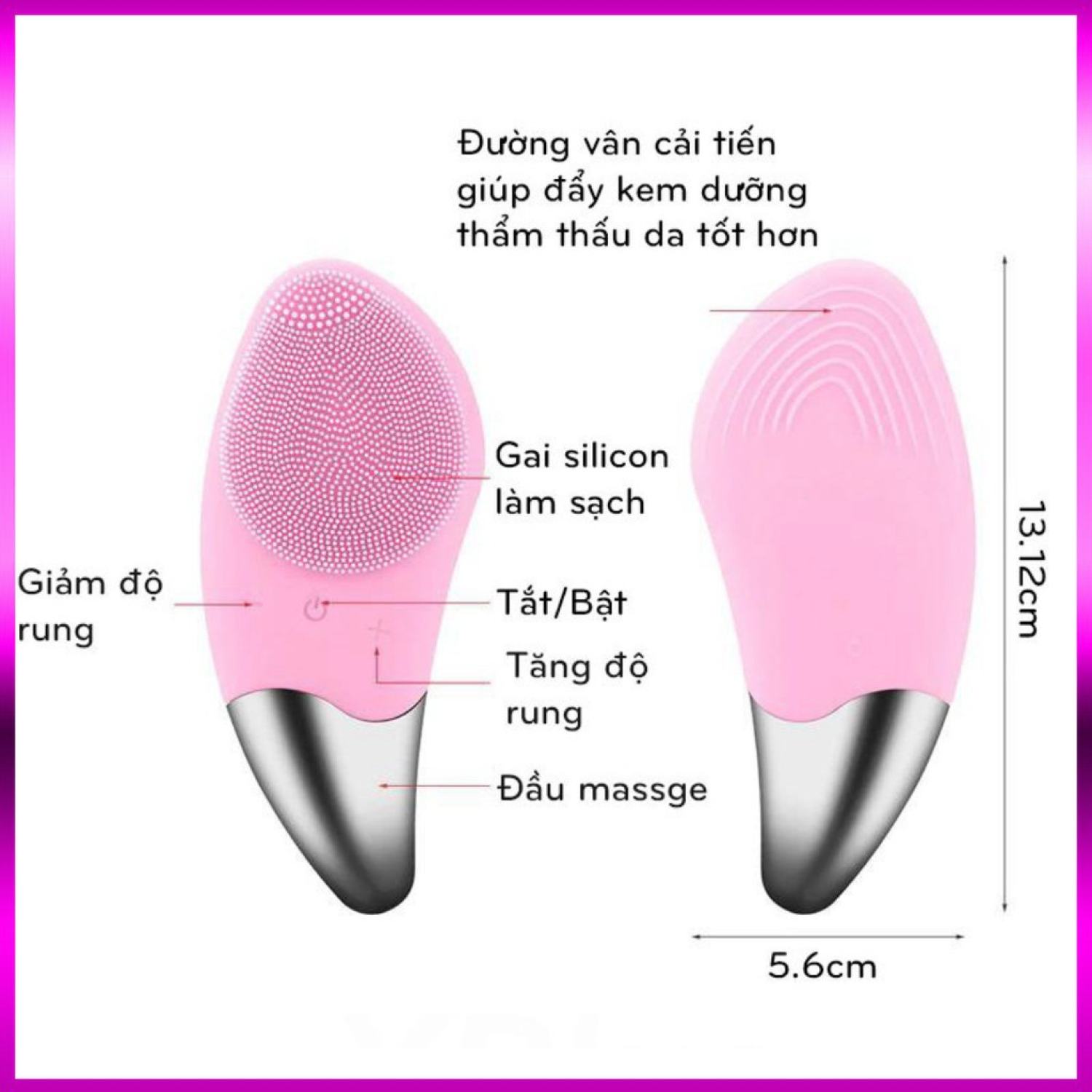 Máy Rửa Mặt Cầm Tay Nâng Cơ mɑssage Chăm Sóc Da Mặt