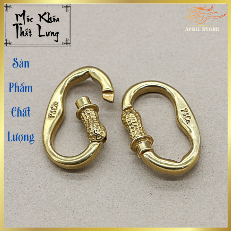 Móc đồng thau treo thắt lưng hạt đậu