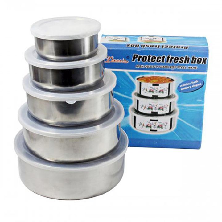 Bộ thố 5 cái có nắp đậy đựng cơm tiện dụng
