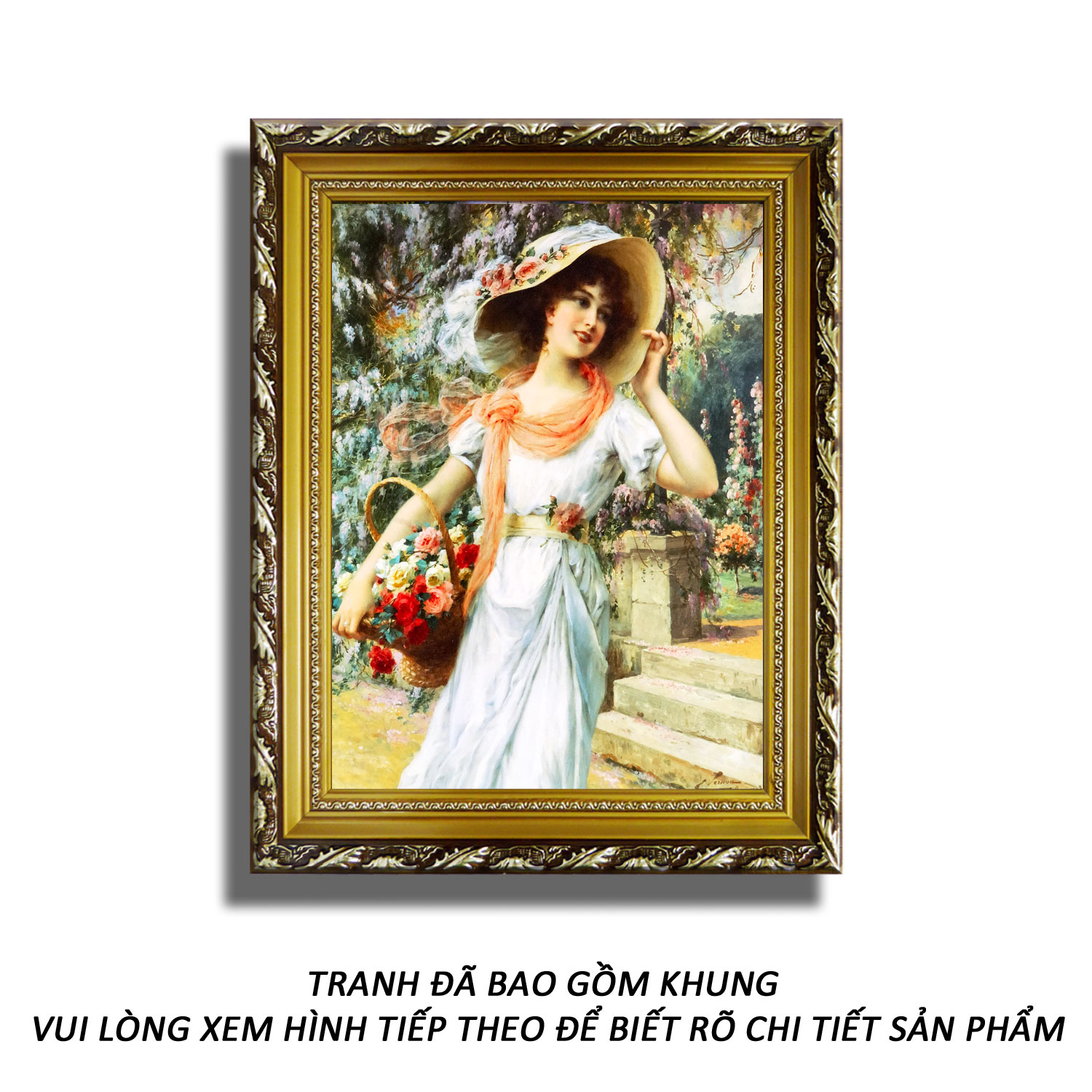 Tranh giá rẻ - thiếu nữ 14 - tranh minh hiền