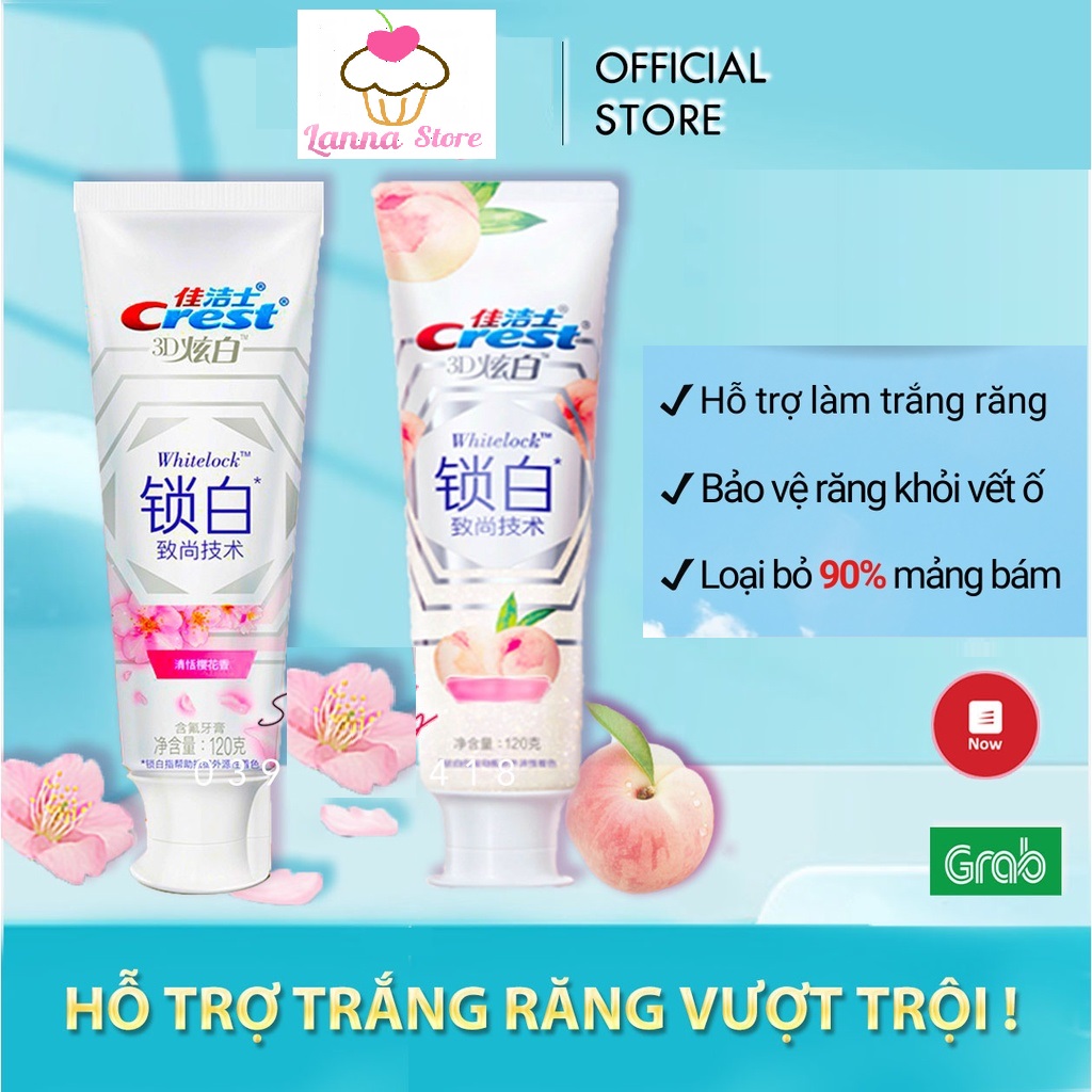 HOÀN TIỀN 15% - Kem đánh răng Crest 3D White Brilliance trắng răng vượt trội (Mall Trung -Mỹ) - Tẩy trắng răng