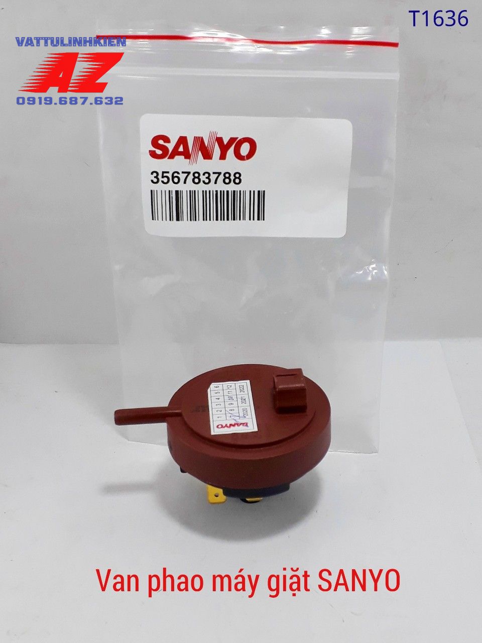 Van phao áp lực thay thế cho máy giặt SANYO của ngang
