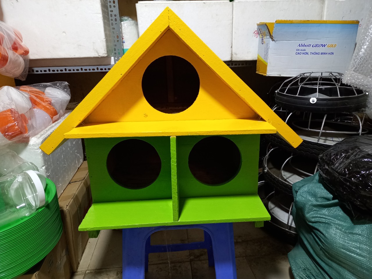 Chuồng Chim Bồ Câu Bằng Gỗ 3 Lỗ