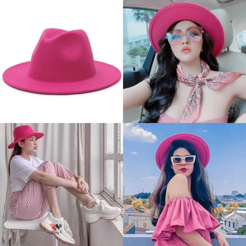Mũ Phớt Fedora Dạ Thời Trang
