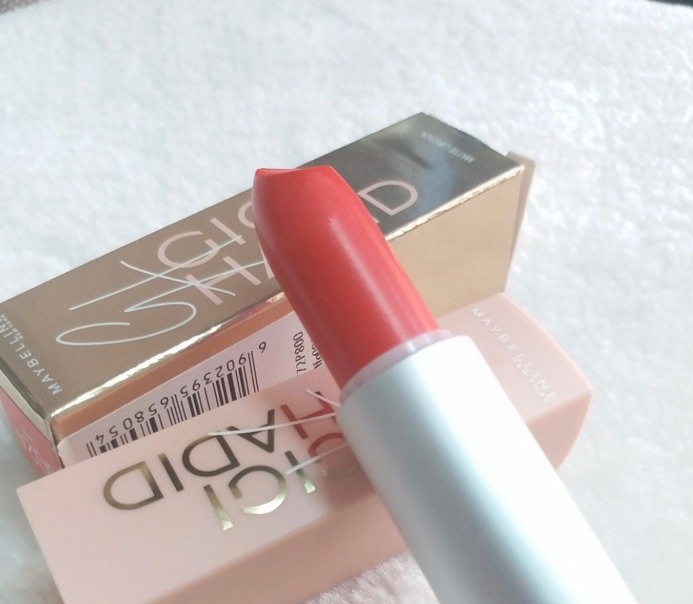 SON LÌ MẦU ĐỎ CAM GIGI HADID MATTE LIPSTICK MAYBELINE
