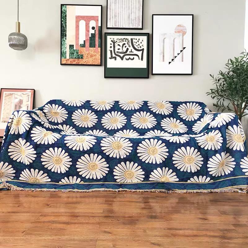 [Giá Cực Rẻ] Thảm Vintage Thổ cẩm, Khăn phủ Sofa dệt 2 mặt cao cấp