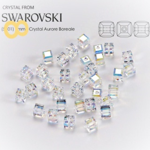 (GIÁ VIÊN) ĐÁ PHA LÊ VUÔNG SWAROVSKI 8mm
