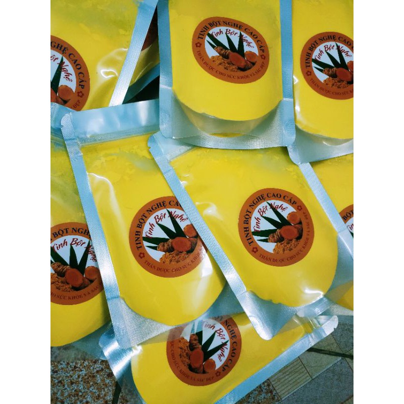 Tinh bột nghệ nếp đỏ gói 100g dùng thử