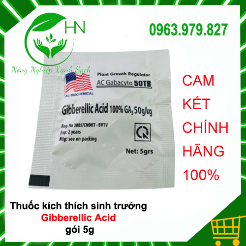 Viên sủi Gibber 4TB GA3 Mỹ 5g - Phân bón lá cao cấp