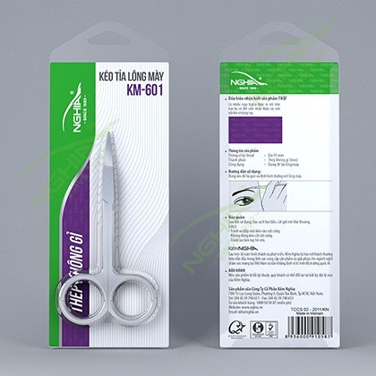 (CHÍNH HÃNG) Kéo tỉa lông mày KM601- Kềm Nghĩa