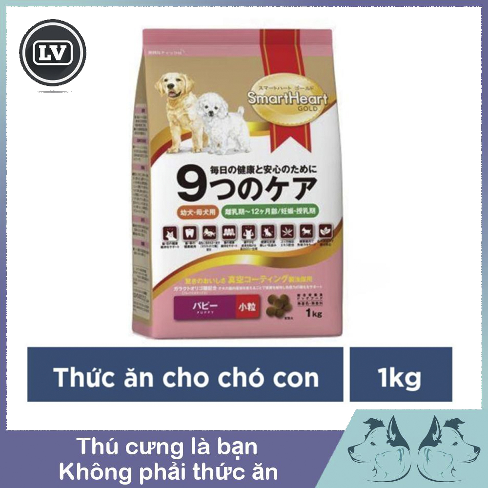 Thức ăn cho chó con Smartheart Gold Puppy túi 1kg