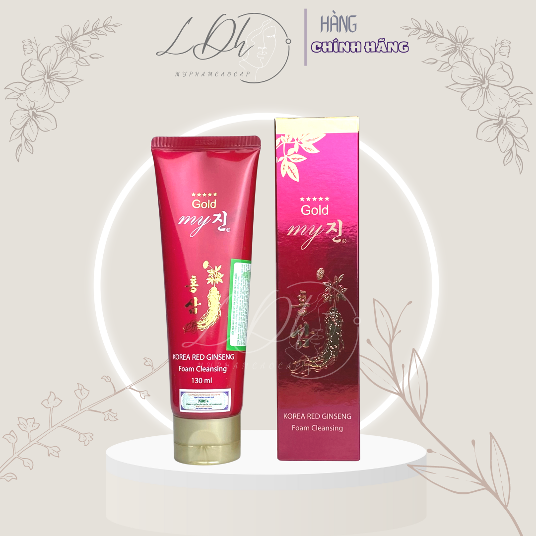 Sữa rửa mặt hồng sâm đỏ My Jin Gold Korea Red Ginseng Foam Cleanser 130ml
