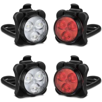 front and rear bike lights