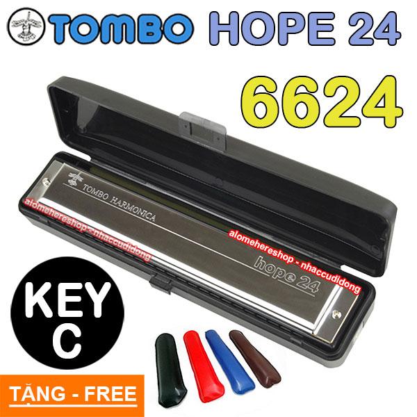 Kèn Harmonica tremolo Tombo Hope 24 6624 Key C
