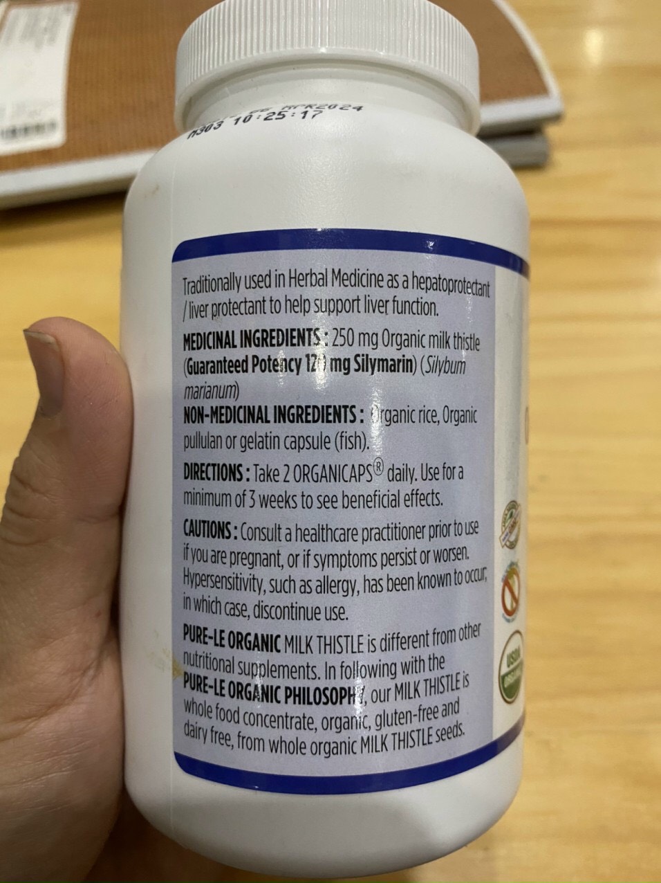 cao khế sữa tiêu chuẩn - Organic milk thistle extra