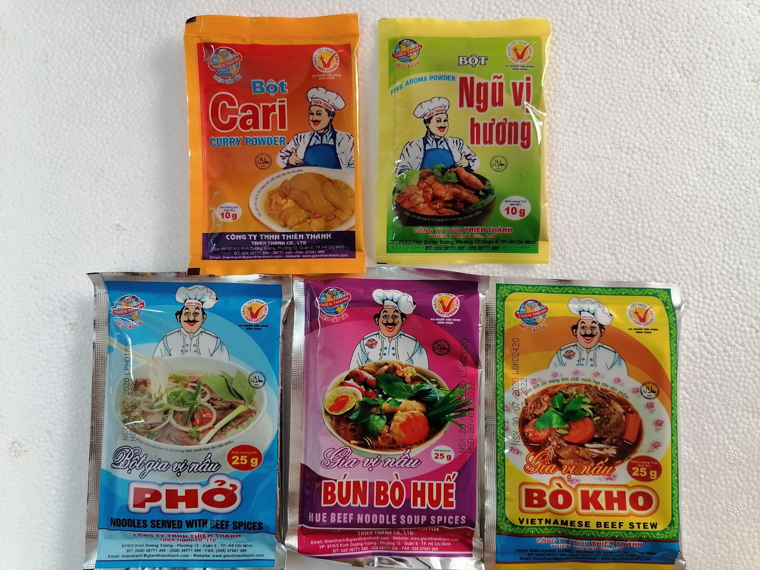 [10g] Bột gia vị cà ri [VN] THIÊN THÀNH Curry Powder (halal) (bph-hk)
