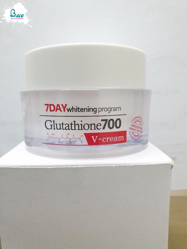 Kem Dưỡng Trắng Da 7Day Whitening Program Glutathione 700 V-Cream