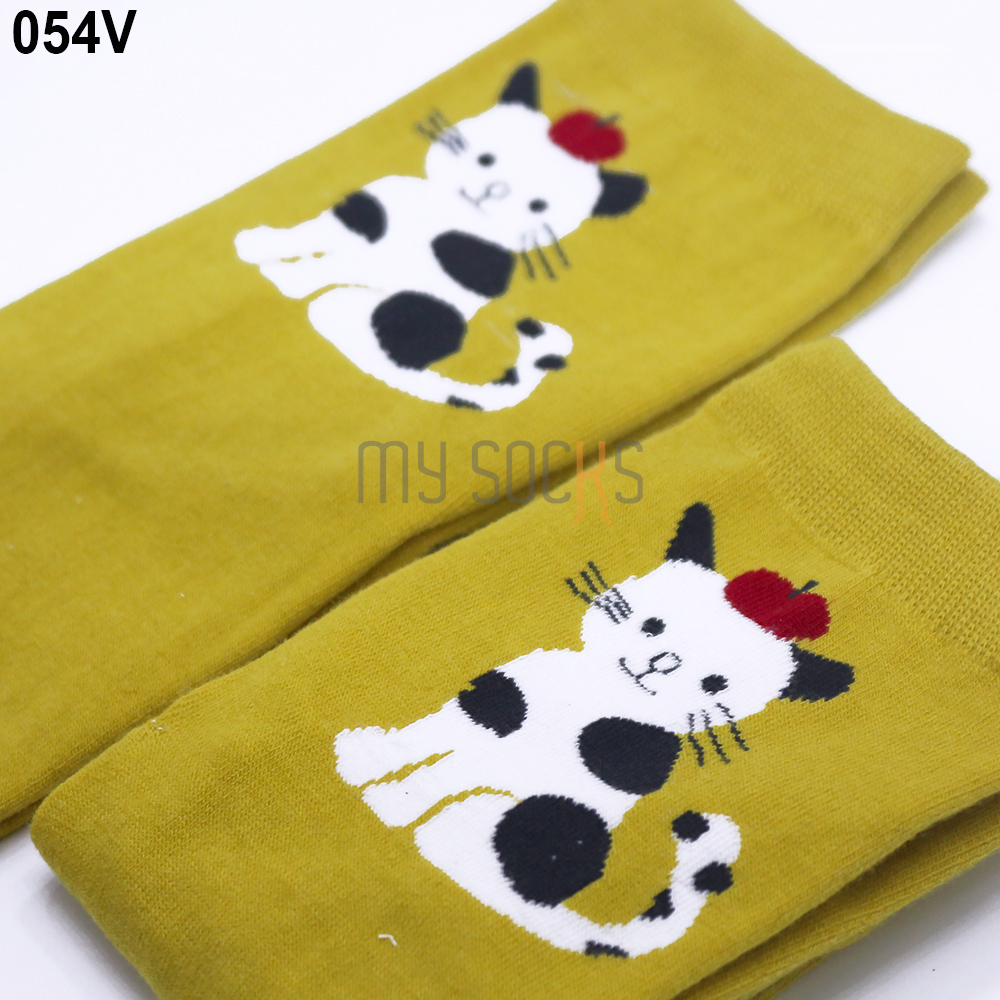 Vớ nữ cotton hình thú 3D cao cổ