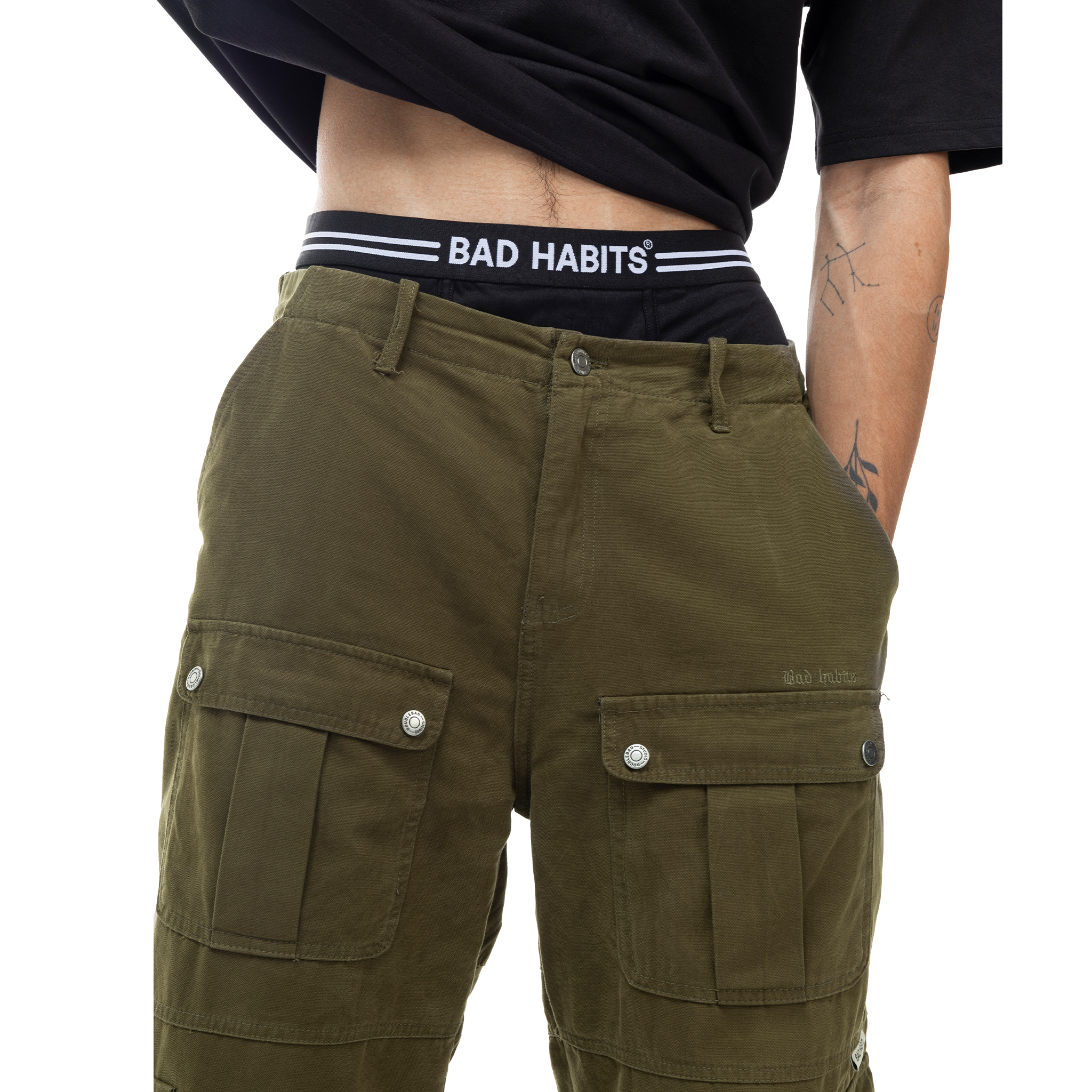 Quần Bad Habits OLIVE BAD CARGO PANTS