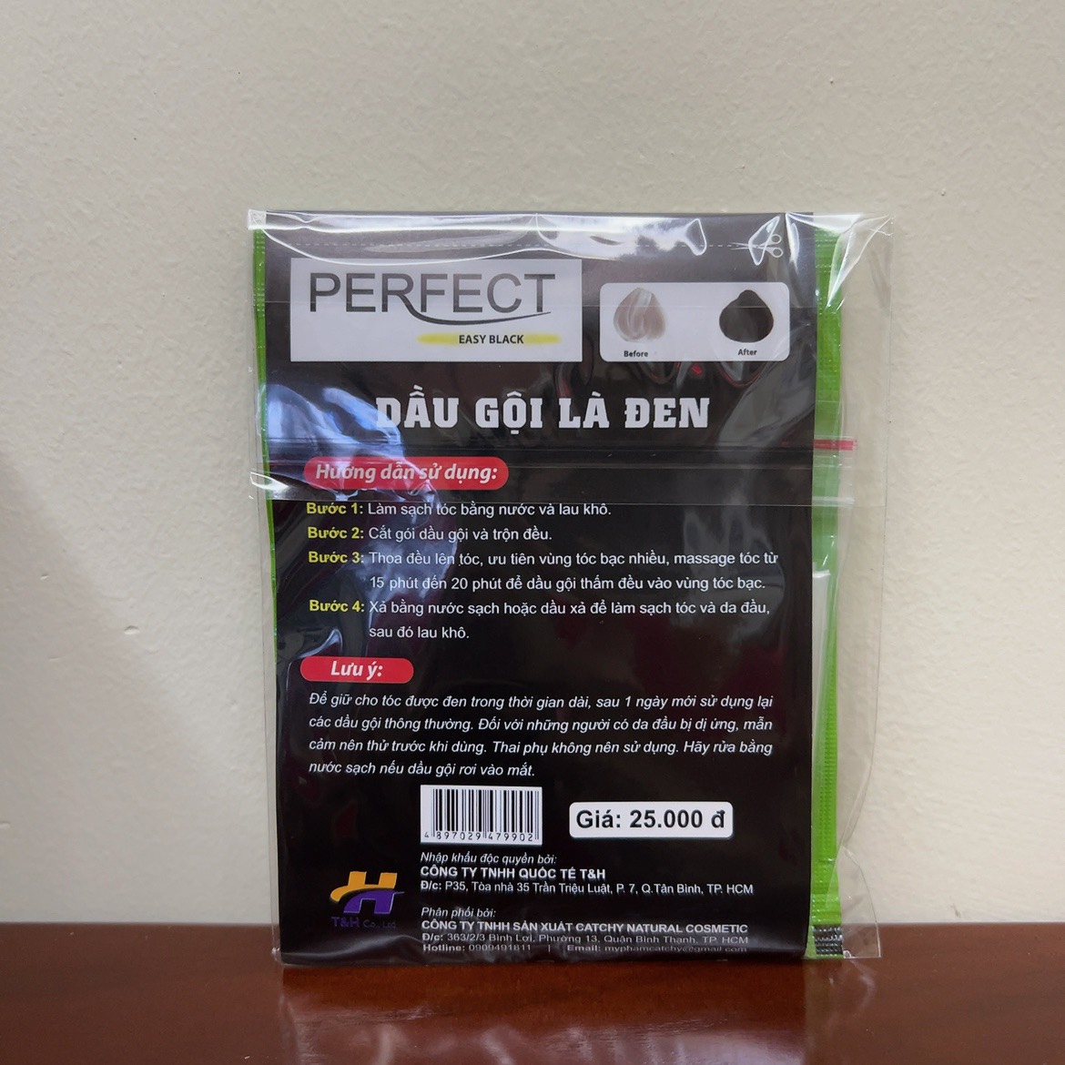 Gội là đen Perfect 25ml (1 gói)