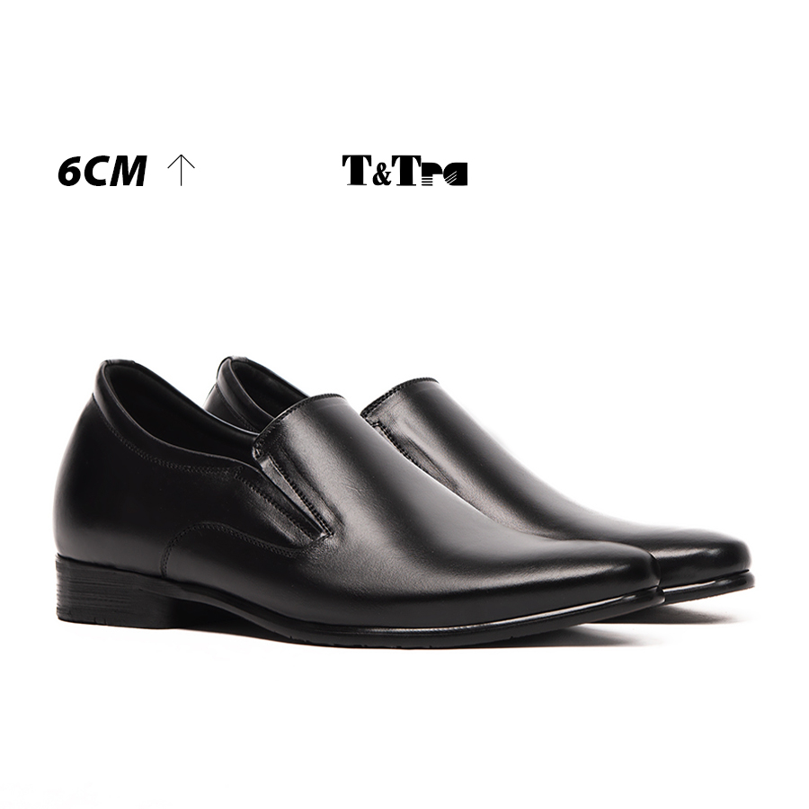 [8cm] shoes height increasing men T&TRA S970 Black