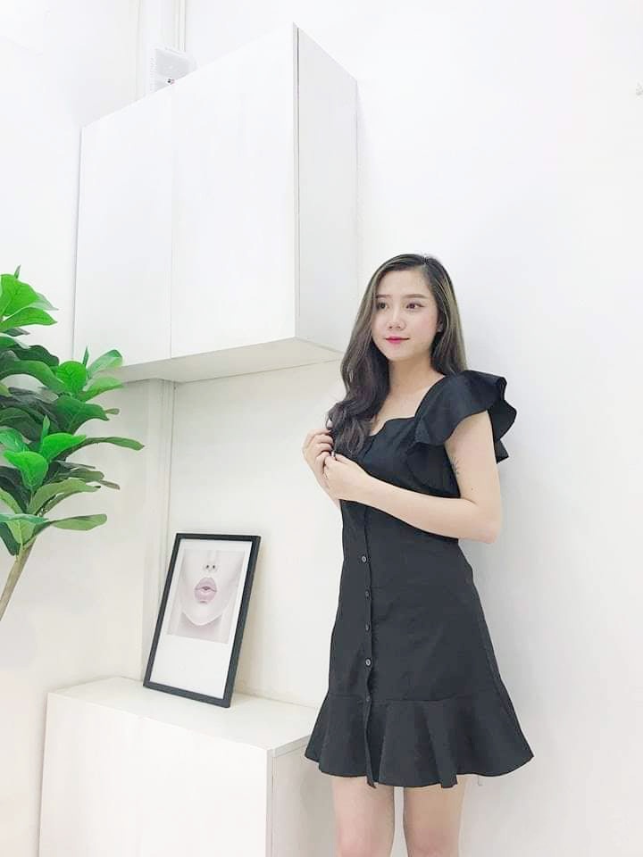 Đầm Trễ Vai Tay Bèo