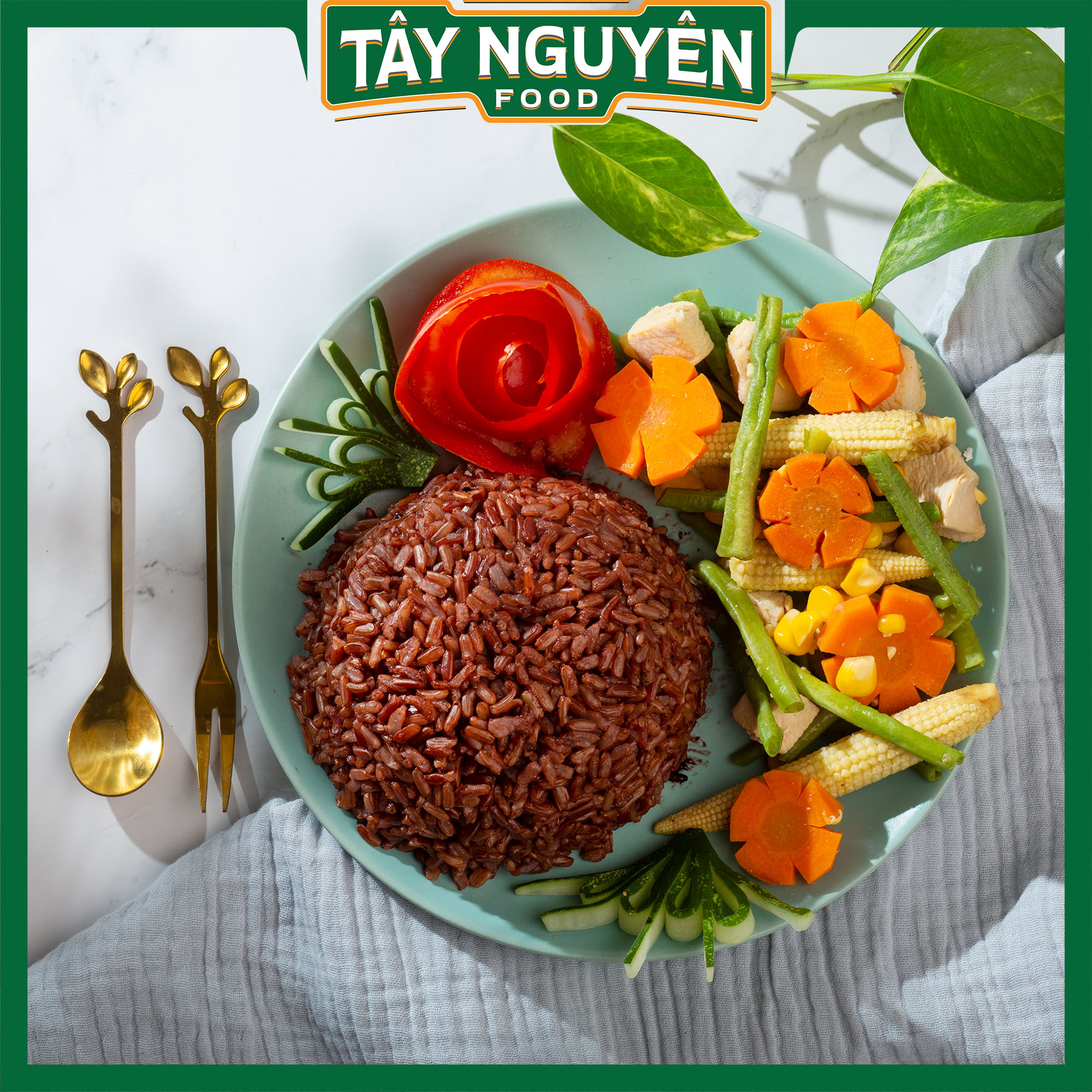Gạo lứt dẻo Điện Biên healthy Tây Nguyên Food - Việt Nam 1kg