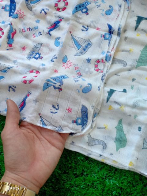 Túi 10 khăn sữa aden sợi tre cho bé