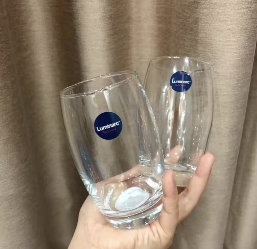 Ly thủy tinh có quai hoa hồng pj 49 14 410ml - 14.4oz , ly luminarc 330ml