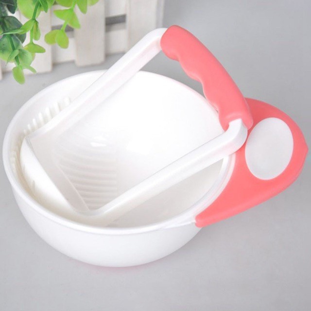 [Hoàn tiền 6%] Bộ bát và cán nghiền thức ăn dặm cho bé 𝐃𝟑𝟔