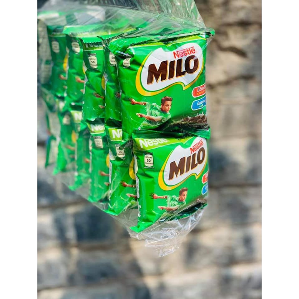 1 bịch 12 gói bỏng milo Thái Lan 47k