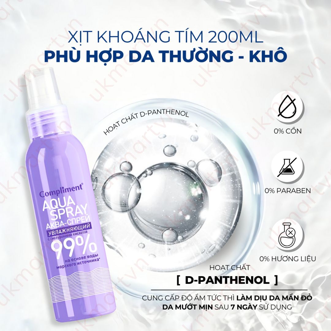 Compliment Aqua Spray 99% 200ml
