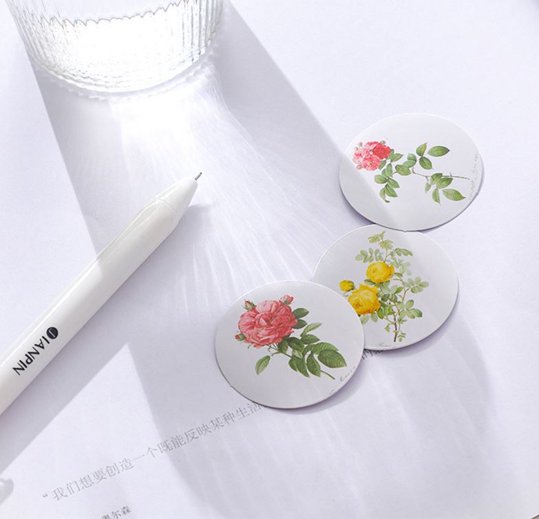 Bộ 46 Sticker Hàn Quốc Hoa Lá trang trí E33