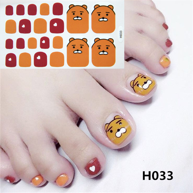 [HCM]Miếng dán móng chân nghệ thuật siêu xinh (Nail wraps / Nail stickers) - MDFO02