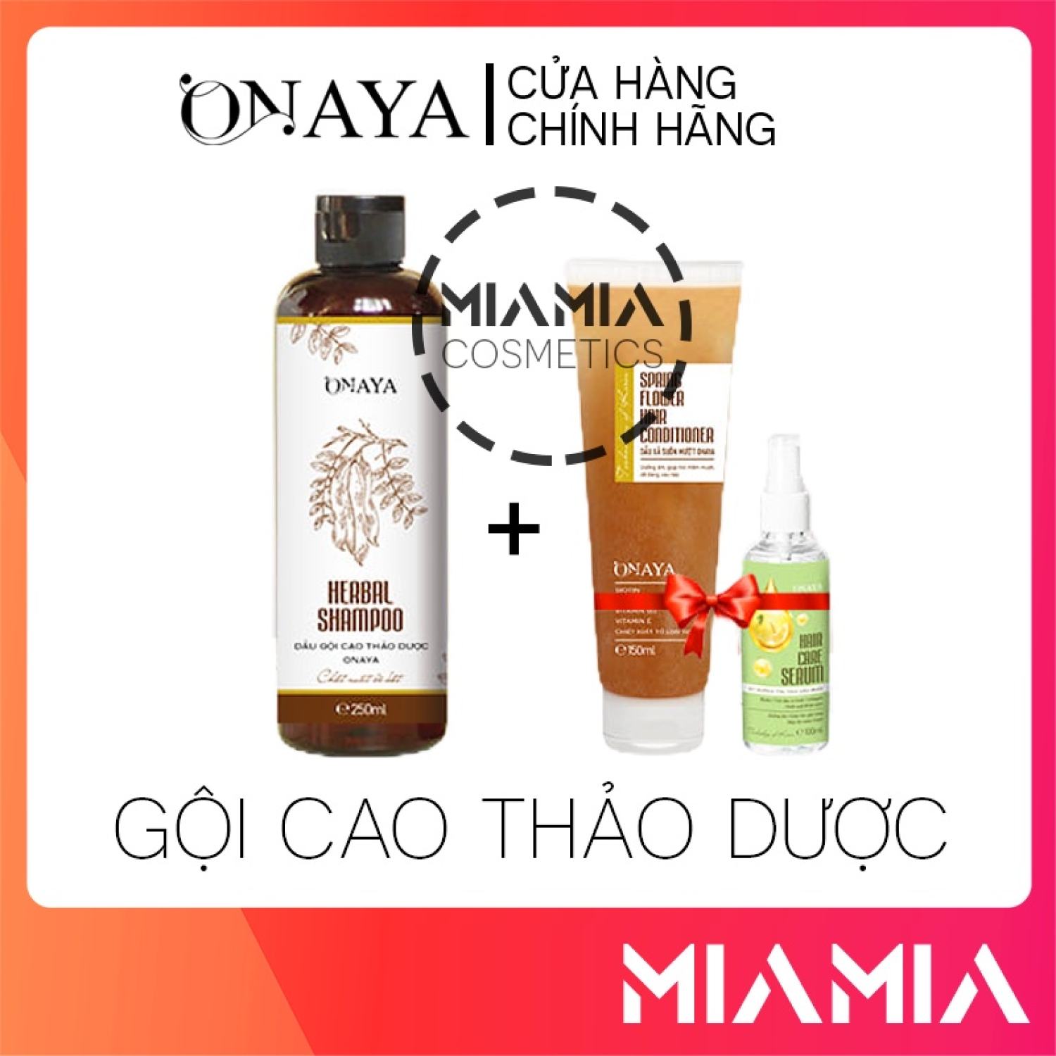 Dầu gội cao thảo dượᴄ onaya chính hãng tặng xả xịt tóc