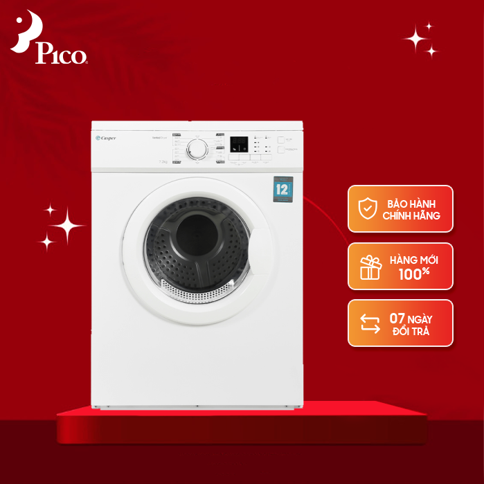 Máy sấy thông hơi casper 7.2 kg td-72vwd