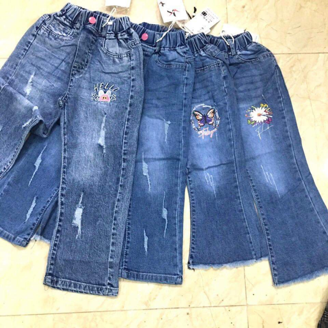 [Hoàn tiền 6%] QUẦN jEANS DÀI CỰC XINH CHO BÉ GÁI 12-50KG