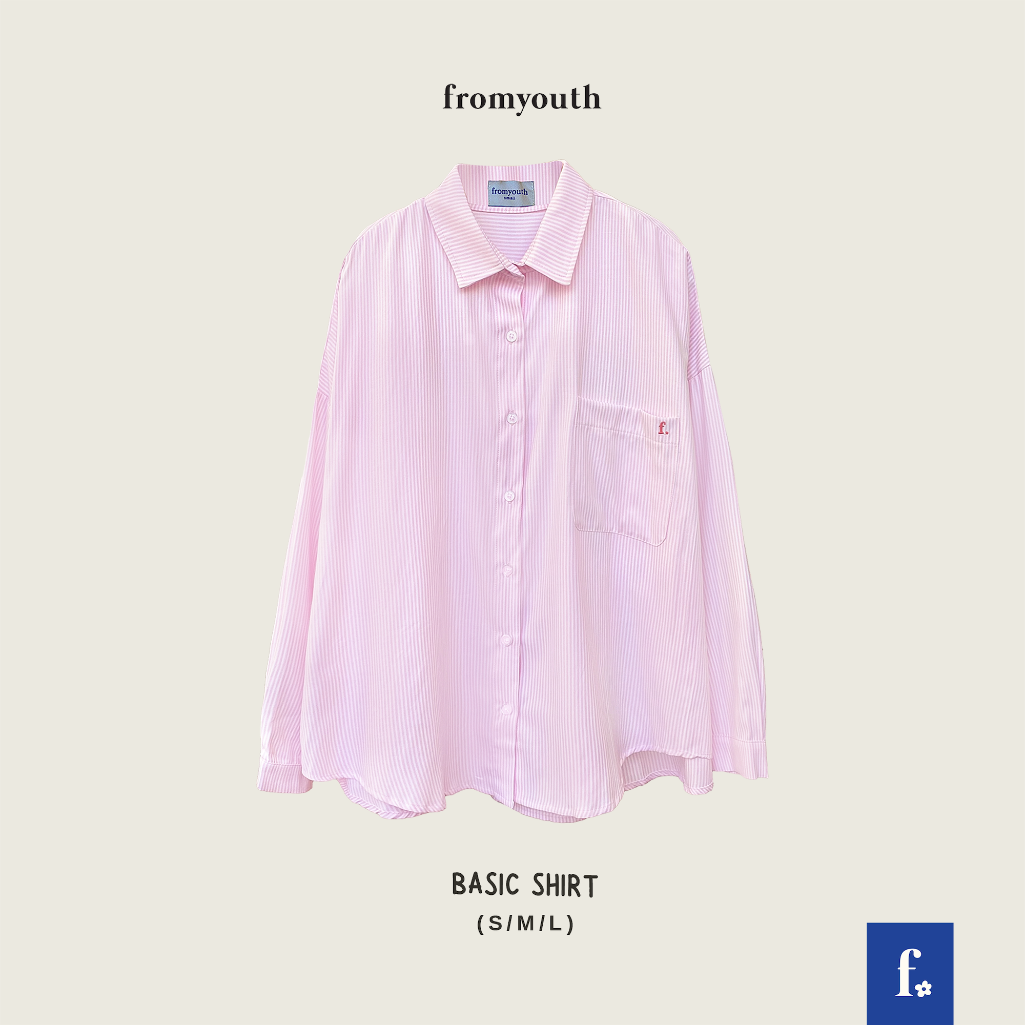 Áo sơ mi vải thô thêu chữ Fromyouth - Basic Shirt