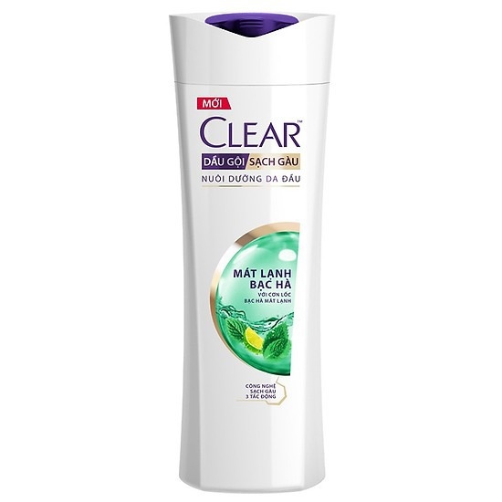 Dầu Gội Clear 340g Mát Lạnh Bạc Hà