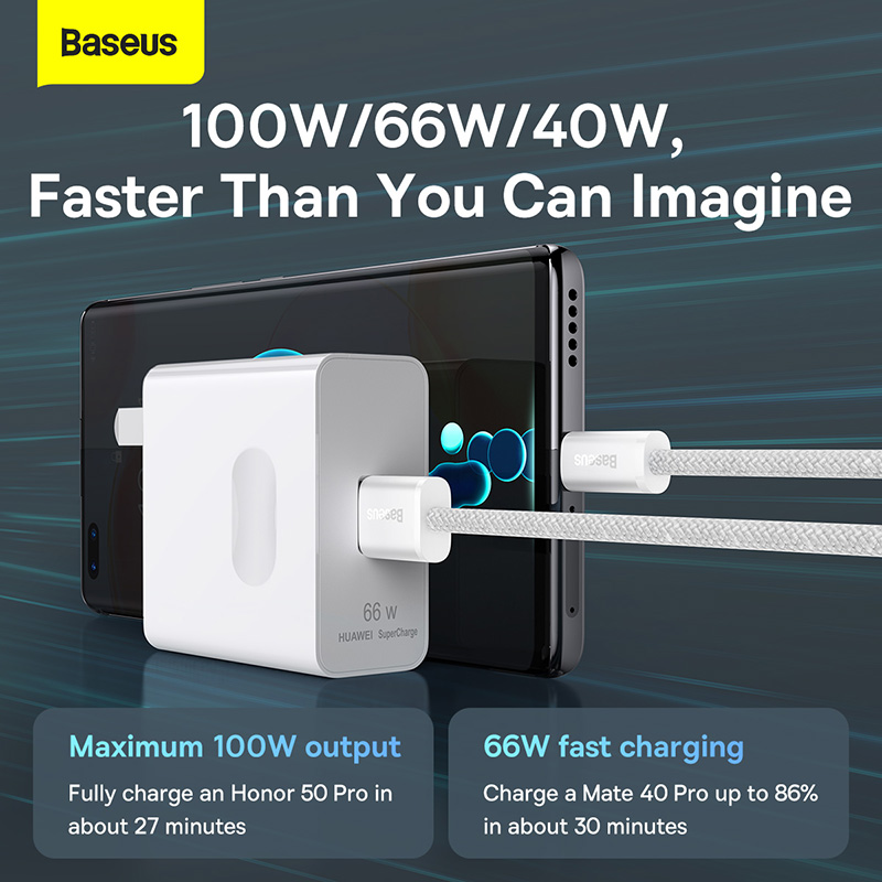 Baseus 100W Fast Charging USB C Cable For Macbook USB C To USB Type C Cable For ipad Xiaomi Samsung PD Fast Charger Date Transfer Cord Wire HSHOP HSHOP365 bb2