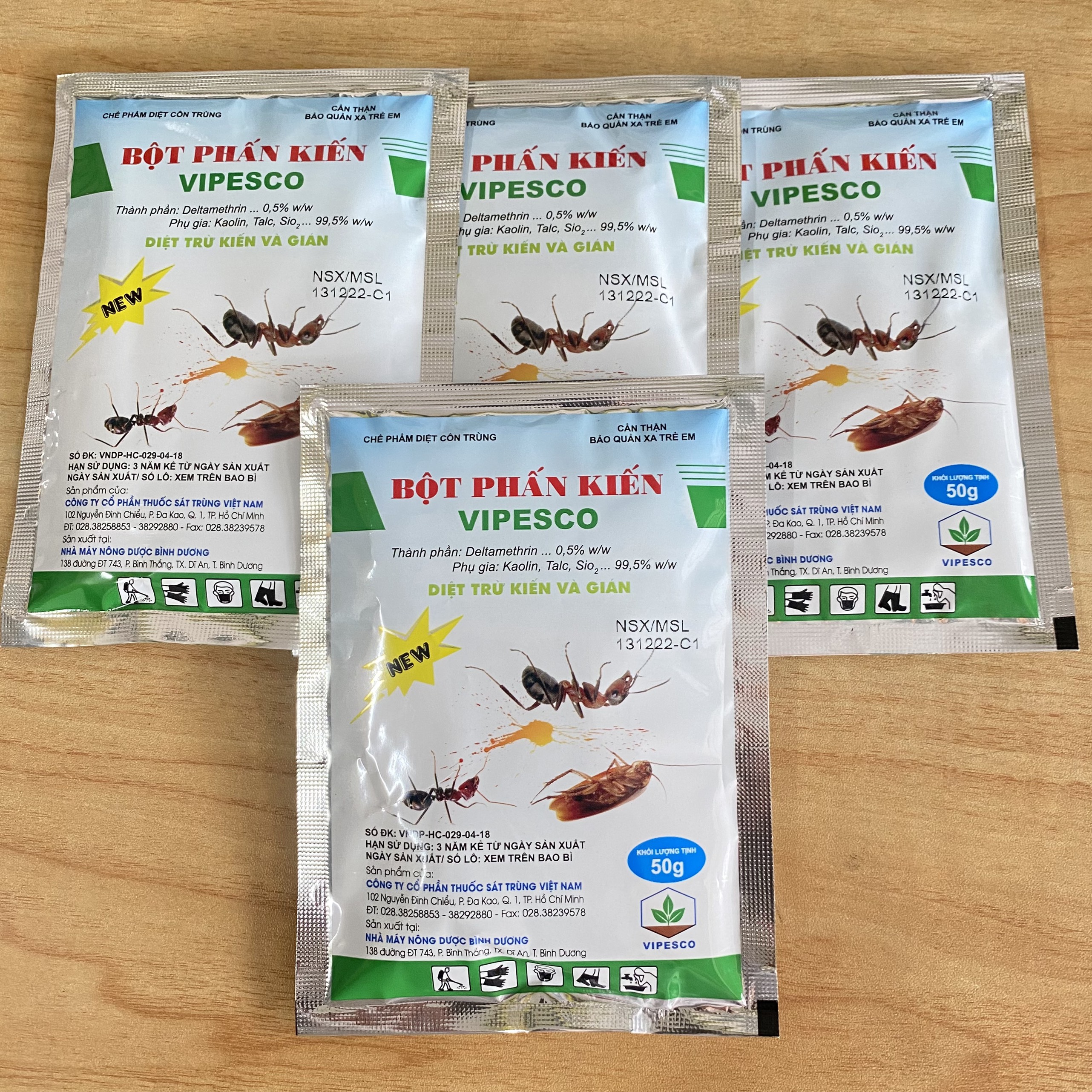 Bột phấn diệt Kiến - Gián VIPESCO gói 50G